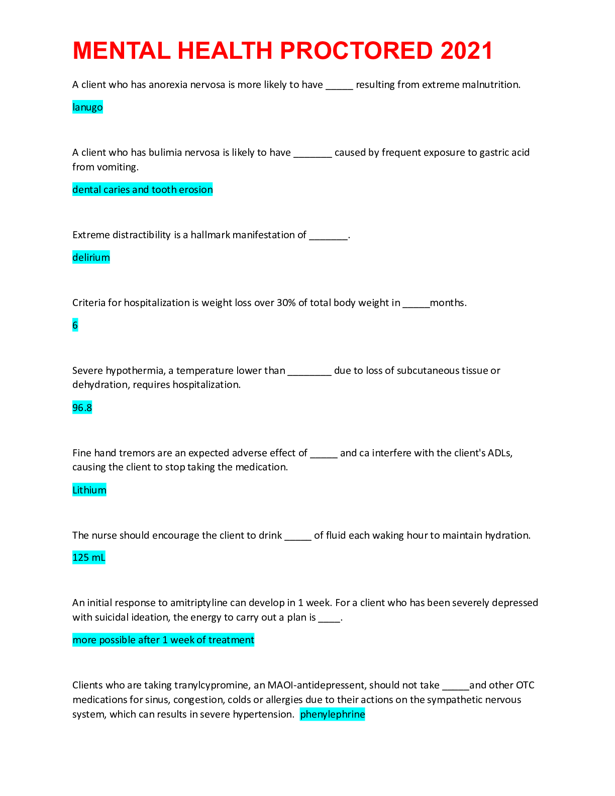 Preview image for MENTAL HEALTH PROCTORED 2021
